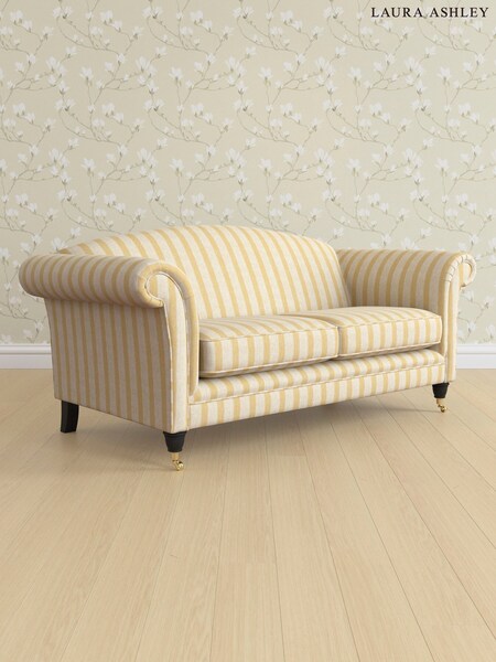 Kinsham Stripe/Ochre Yellow Gloucester By Laura Ashley (AV9750) | £1,325