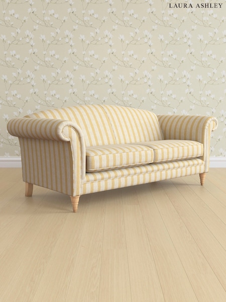 Kinsham Stripe/Ochre Yellow Gloucester By Laura Ashley (AV9750) | £1,425