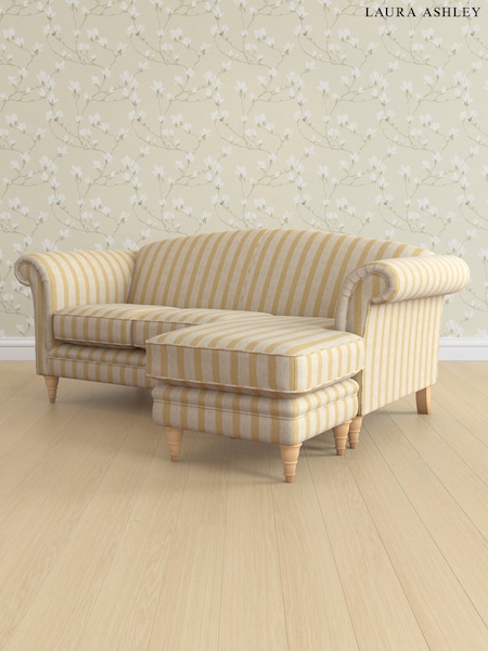 Kinsham Stripe/Ochre Yellow Gloucester By Laura Ashley (AV9750) | £1,800