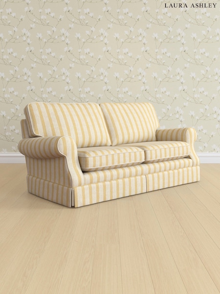 Kinsham Stripe/Ochre Yellow Padstow By Laura Ashley (AV9751) | £1,325