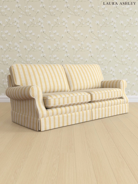 Kinsham Stripe/Ochre Yellow Padstow By Laura Ashley (AV9751) | £1,425