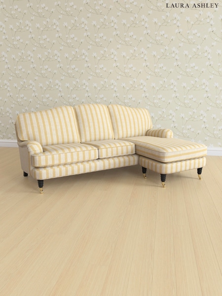 Kinsham Stripe/Ochre Yellow Lynden Scatter Back By Laura Ashley (AV9754) | £2,425