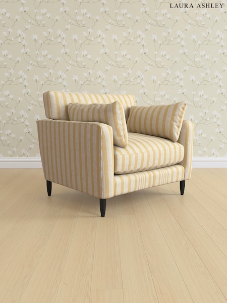 Kinsham Stripe/Ochre Yellow Radcliffe By Laura Ashley (AV9755) | £1,075