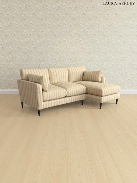 Kinsham Stripe/Ochre Yellow Radcliffe By Laura Ashley (AV9755) | £2,475