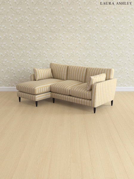 Kinsham Stripe/Ochre Yellow Radcliffe By Laura Ashley (AV9755) | £2,475