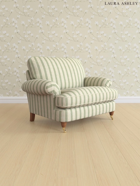 Kinsham Stripe/Hedgerow Green Beaumaris By Laura Ashley (AV9756) | £1,050