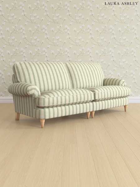 Kinsham Stripe/Hedgerow Green Beaumaris By Laura Ashley (AV9756) | £1,525