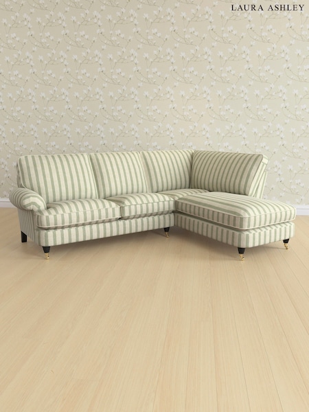 Kinsham Stripe/Hedgerow Green Beaumaris By Laura Ashley (AV9756) | £2,350