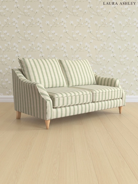 Kinsham Stripe/Hedgerow Green Beverley By Laura Ashley (AV9759) | £1,325
