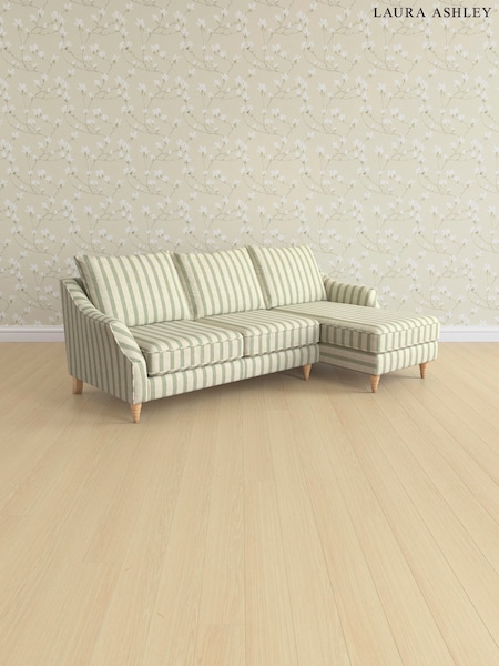Kinsham Stripe/Hedgerow Green Beverley By Laura Ashley (AV9759) | £2,175