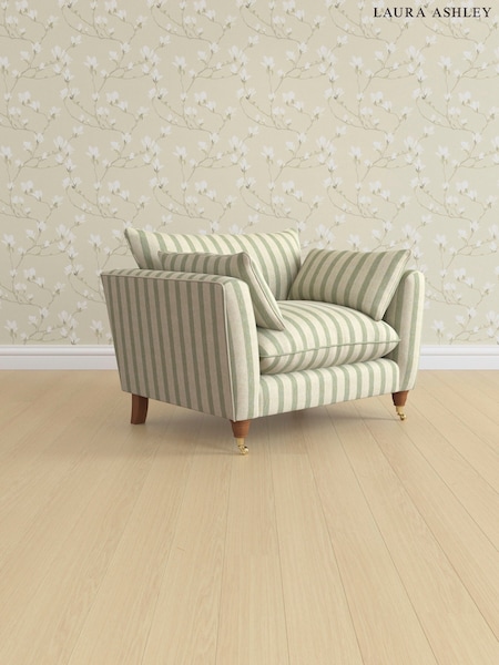 Kinsham Stripe/Hedgerow Green Casterton By Laura Ashley (AV9760) | £1,000