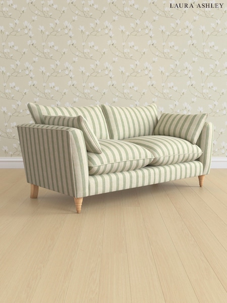 Kinsham Stripe/Hedgerow Green Casterton By Laura Ashley (AV9760) | £1,325