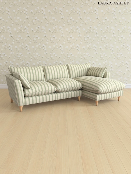 Kinsham Stripe/Hedgerow Green Casterton By Laura Ashley (AV9760) | £2,175