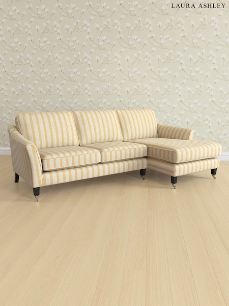Kinsham Stripe/Ochre Yellow Marford By Laura Ashley (AV9761) | £2,050