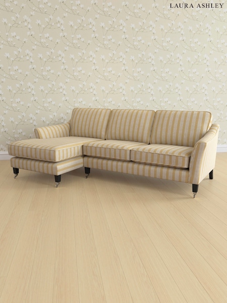 Kinsham Stripe/Ochre Yellow Marford By Laura Ashley (AV9761) | £2,050