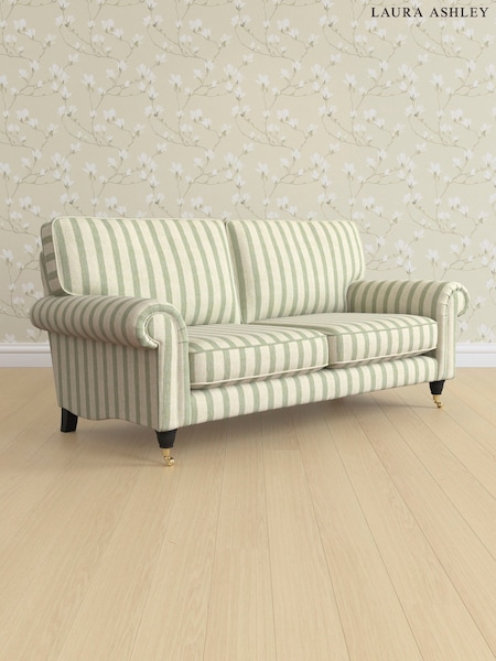 Kinsham Stripe/Hedgerow Green Kingston By Laura Ashley (AV9764) | £1,325