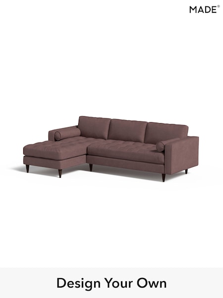 Matt Velvet Easy Clean/Chestnut Brown Scott By Made (AV9934) | £1,775