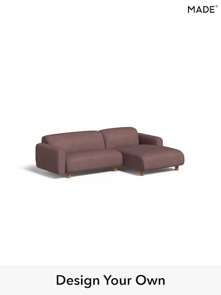 Matt Velvet Easy Clean/Chestnut Brown Diego By Made (AV9936) | £1,499