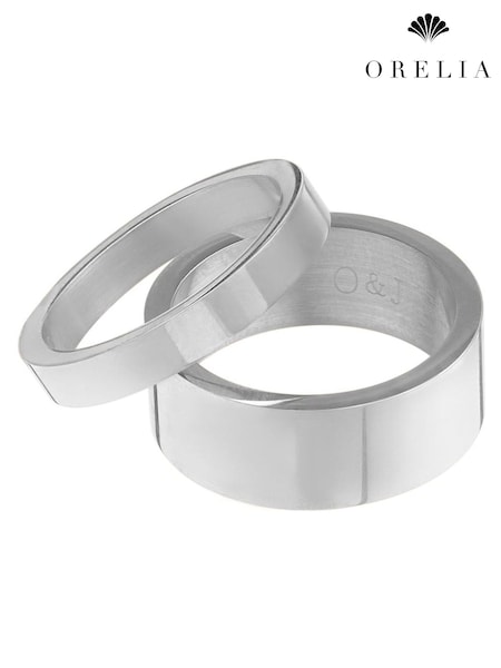 Orelia London Silver Tone Metal Stacking Ring Set (AW0086) | £25