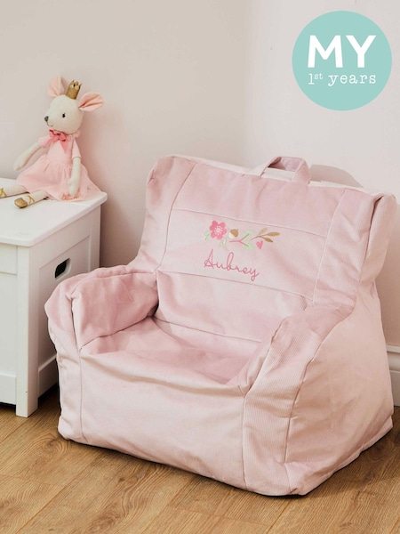 Personalised Floral Design Corduroy Chair by My 1st Years (AW0148) | £95
