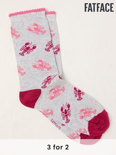 FatFace Grey Lobster Sock (AW0274) | £7.50