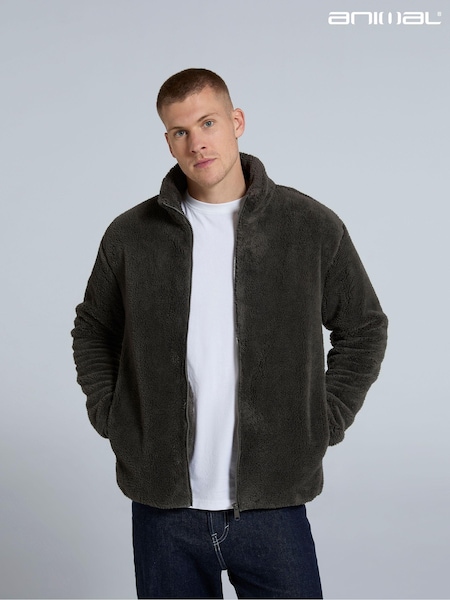 Animal Green Teddy Mens Fleece Jacket (AW0352) | £39