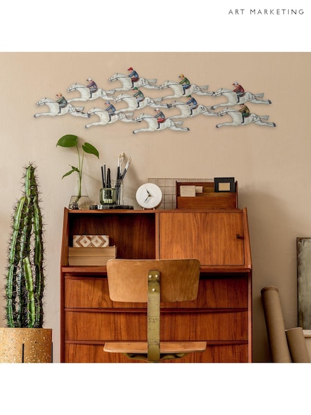 Art Marketing White The Race Course Wall Art (AW0443) | £200
