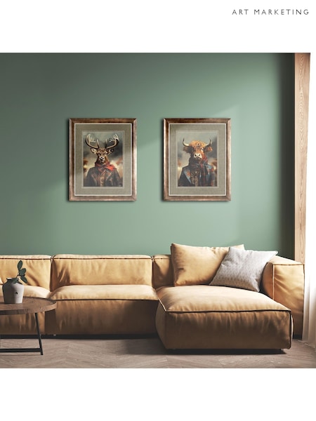 Art Marketing Brown The Noble Stag Wall Art (AW0446) | £90