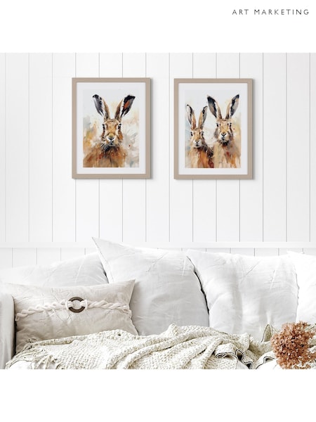Art Marketing Brown Harry Hare Wall Art (AW0453) | £36