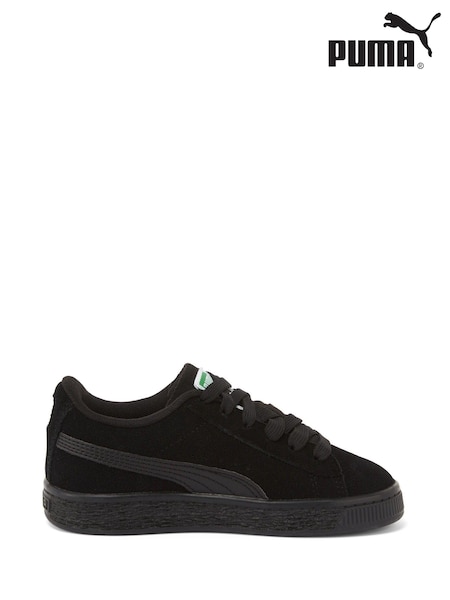 Puma Black Chrome Youth Boys Suede Classic Sneakers Trainers (AW0706) | £50