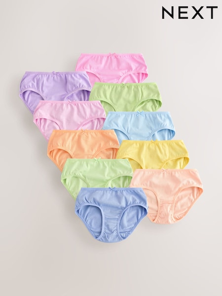 Orange/Pink Briefs 10 Pack (1.5-16yrs) (AW0841) | £13 - £18