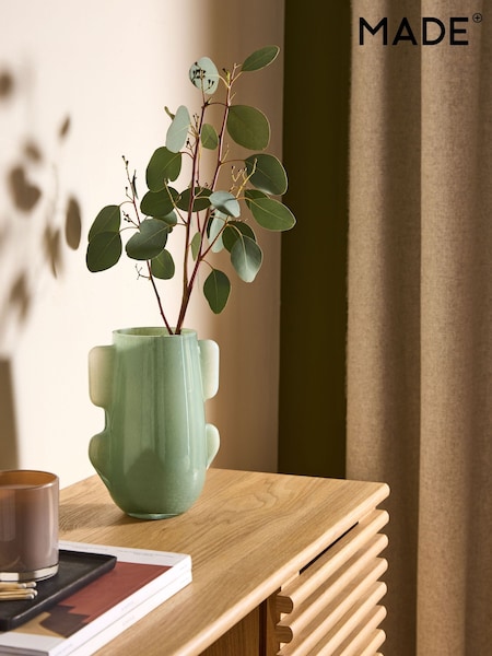 MADE.COM Green Mira Glass Vase (AW1490) | £22