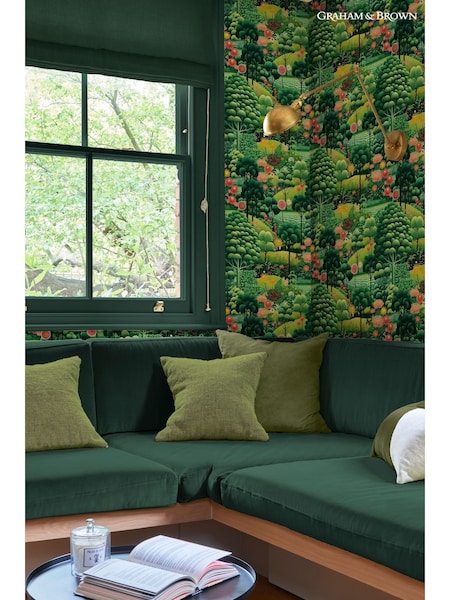 Graham & Brown Green Arley Garden Day 10M Wallpaper (AW1658) | £95