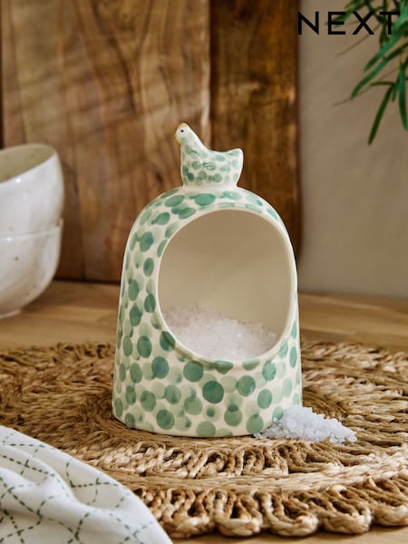 Sage Green Chicken Salt Pig Serveware (AW1754) | £12