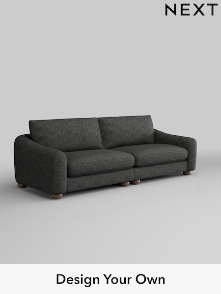 Boucle Weave Easy Clean/Charcoal Grey Arches (AW1768) | £1,325