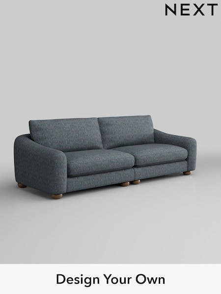 Boucle Weave Easy Clean/Dark Blue Arches (AW1770) | £1,325
