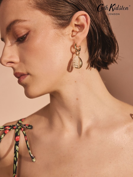 Cath Kidston Gold Tone Shell Earrings (AW1783) | £35