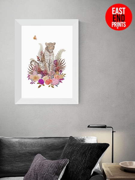 East End Prints White Leapord Boquet by Becca Who (AW1832) | £50 - £130