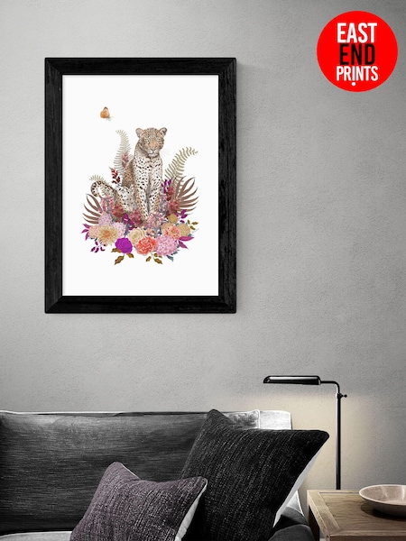 East End Prints Black Leapord Boquet by Becca Who (AW1835) | £50 - £130