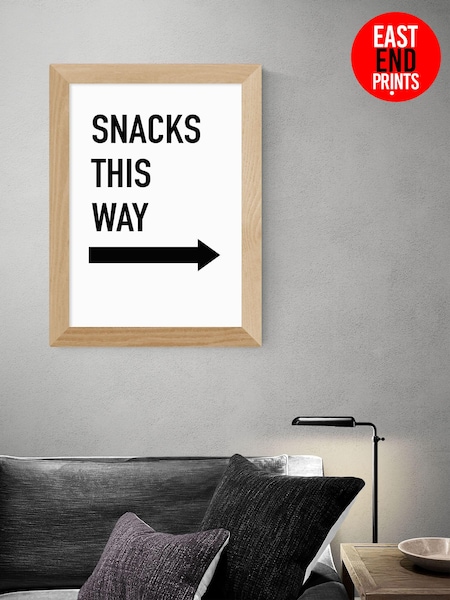 East End Prints Oak Snacks This Way by Studio Eleni (AW1846) | £50 - £130