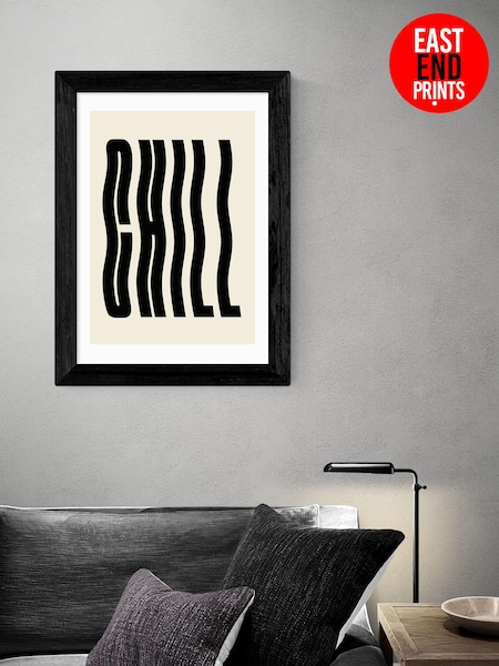 East End Prints Black Chill by Luxe Poster Co (AW1848) | £50 - £130