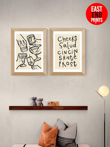 East End Prints Oak Cheers Monochrome Twin Set by Simply Extra Jordinary (AW1858) | £90 - £245