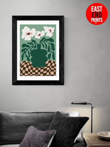 East End Prints Black Bold Blossom Pottery by Miho Art Studio (AW1874) | £50 - £130