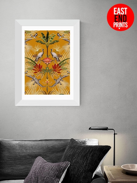 East End Prints White Crocodilia Sunset by Becca Who Wall Art (AW1882) | £50 - £130