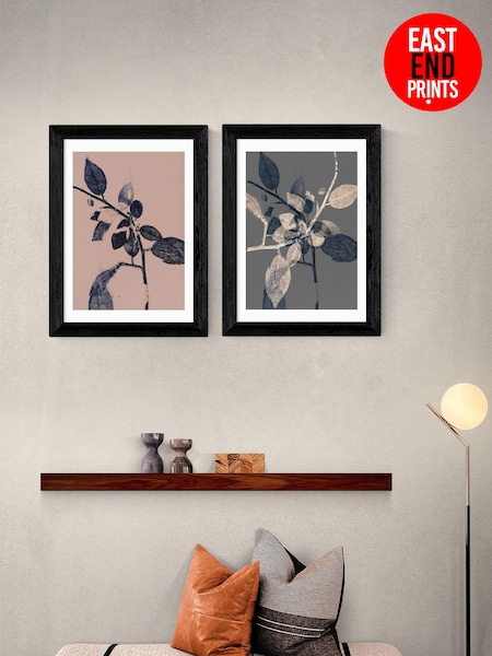 East End Prints Black Branching Diptych by Herald Black (AW1919) | £90 - £245