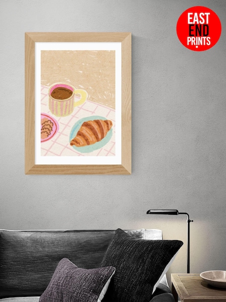 East End Prints Oak Coffee and Croissant Beige Blush by Kartika Paramita (AW1922) | £50 - £130