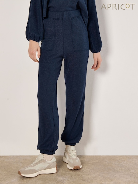 Apricot Blue Patch Pocket Textured Joggers (AW2048) | £35