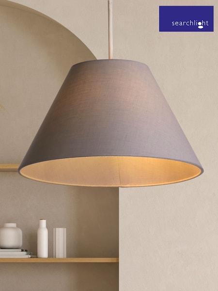 Searchlight Grey Apex Coolie Shade (AW2125) | £15