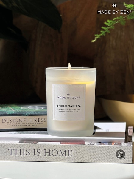 Made by Zen Signature Amber Sakura Scented Candle (AW2317) | £25