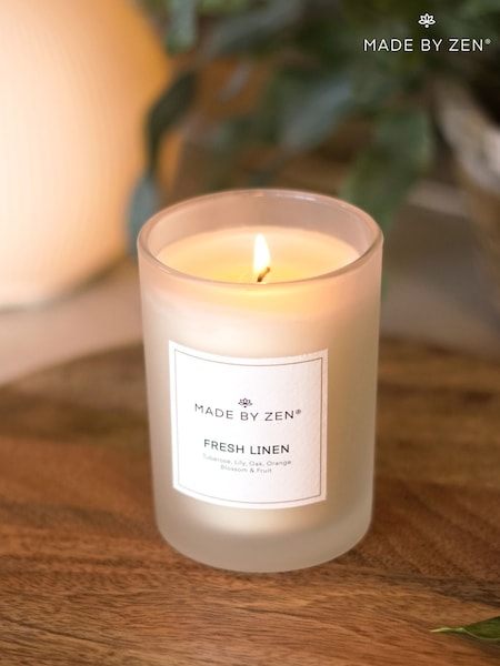 Made by Zen Signature Fresh Linen Scented Candle (AW2319) | £25